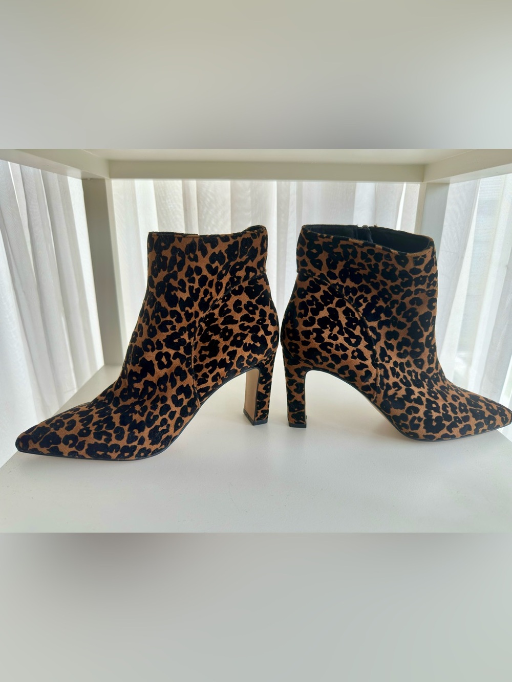 Steven by Steve Madden Leopol Leopard Hi Heel Ankle Booties Size 8 NEW